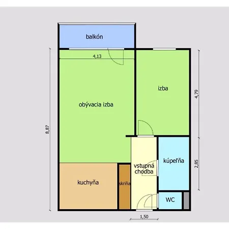 Modern 2 Apt With Free Parking And Wi-fi, Self Check-in Apartmán Bratislava